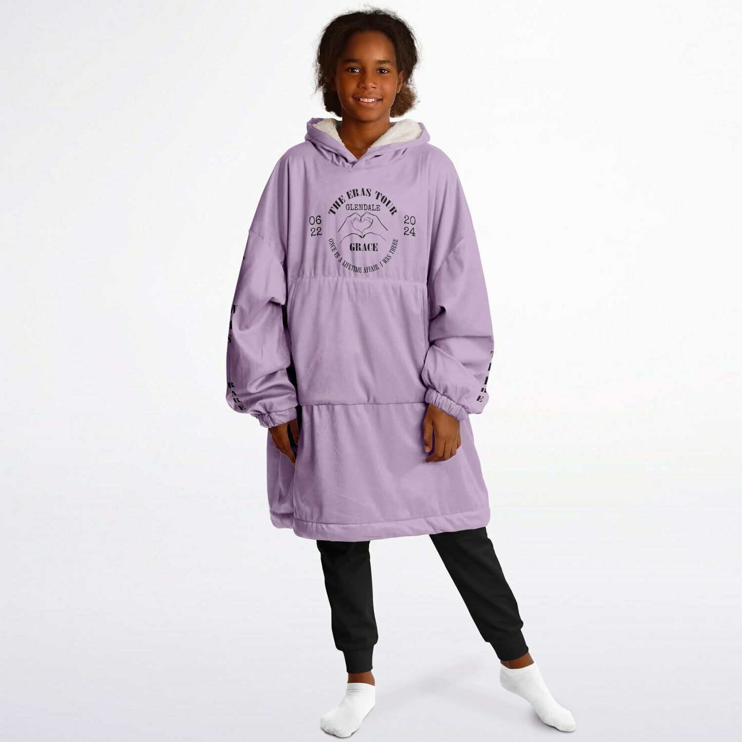 Personalized Kids Concert Snug Hoodie – Custom Name, City & Event Keepsake